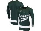 Custom Nike Green Michigan State Spartans Replica College Hockey Jersey