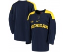 Custom Nike Navy Michigan Wolverines Hockey Jersey