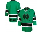 Custom North Dakota Face Off Hockey Jersey - Green