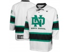 Custom North Dakota Face Off Hockey Jersey - White