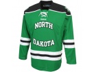 Custom Reebok North Dakota Premier Lace-Up Hockey Jersey - Green