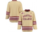 Custom Under Armour Gold Boston College Eagles Replica Hockey Jersey