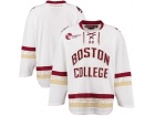 Custom Under Armour White Boston College Eagles Replica Hockey Jersey