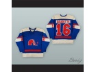 Custom 1973-74 WHA Andre Gaudette 16 Quebec Nordiques Blue Hockey Jersey