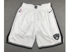 Brooklyn Nets White Basketball Shorts