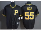 Pittsburgh Pirates #55 Josh Bell Black Cool Base Jersey