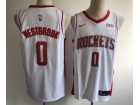 Nike Houston Rockets #0 Russell Westbrook White Basketball Jersey