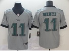 Philadelphia Eagles #11 Carson Wentz Gray Inverted Legend Limited Jersey