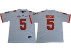 Clemson Tigers #5 Tee Higgins White Limited Jersey