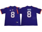 Clemson Tigers #8 Justyn Ross Purple Limited Jersey