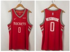 Nike Houston Rockets #0 Russell Westbrook Red Jersey