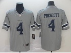 Dallas Cowboys #4 Dak Prescott Gray Inverted Legende Limited Jersey