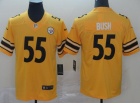 Pittsburgh Steelers #55 Devin Bush Yellow Inverted Legende Limited Jersey