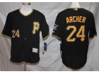 Pittsburgh Pirates #24 Chris Archer Black Flexbase Jersey