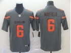 Cleveland Browns #6 Baker Mayfield Gray Inverted Legende Limited Jersey