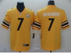 Pittsburgh Steelers #7 Ben Roethlisberger Yellow Inverted Legende Limited Jersey