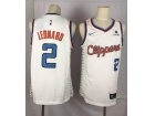 Nike Los Angeles Clippers #2 Kawhi Leonard White Throwabck Jersey