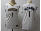 Youth Nike New Orleans Pelicans #1 Zion Williamson White Jersey