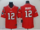 New England Patriots #12 Tom Brady Red Inverted Legend Limited Jersey