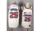 Nike Philadelphia 76ers #25 Ben Simmons  White Classic Jersey