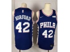 Nike Philadelphia 76ers #42 Al Horford Blue Swingman Jersey