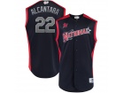 Custom Men's National League 22 Sandy Alcantara Majestic Navy Blue 2019 MLB All-Star Game Jersey