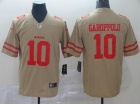 San Francisco 49ers #10 Jimmy Garoppolo Yellow Inverted Legend Limited Jersey