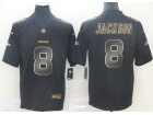 Nike Baltimore Ravens #8 Lamar Jackson Black Gold Vapor Untouchable Limited Jersey