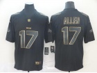 Buffalo Bills #17 Josh Allen Black Golden Vapor Untouchable Limited Jersey