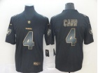 Oakland Raiders #4 Derek Carr Black Golden Vapor Untouchable Limited Jersey