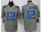 Indianapolis Colts #12 Andrew Luck Gray Inverted Legend Limited Jersey