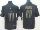 Philadelphia Eagles #11 Carson Wentz Black Golden Vapor Untouchable Limited Jersey