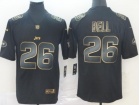 New York Jets #26 Le'Veon Bell Black Golden Vapor Untouchable Limited Jersey