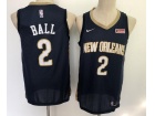 Nike New Orleans Pelicans #2 Lonzo Ball Blue Swingman Jersey