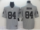 Oakland Raiders #84 Antonio Brown Gray Inverted Vapor Untouchable Limited Jersey