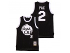 Tournament Shootout Movie Jerseys #2 Pac Black Basketball Jersey