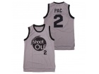 Tournament Shootout Movie Jerseys #2 Pac Gray Basketball Jersey