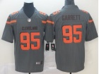 Cleveland Browns #95 Myles Garrett Gray Inverted Legend Limited Jersey