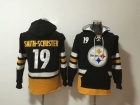 Pittsburgh Steelers #19 JuJu Smith-Schuster Black Football Hoodies