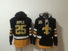 New Orleans Saints #25 Eli Apple Black Football Hoodies