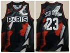 Jordan X PSG #23 Michael Jordan Black/White/Red Kylian Mbappé Basketball Jersey