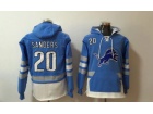 Detroit Lions #20 B.Sanders Blue Football Hoodies