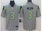 Seattle Seahawks #3 Russell Wilson  Gray Inverted Legend Limited Jersey