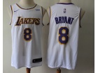 Nike Los Angeles Lakers #8 Kobe Bryant White Jersey