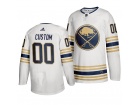 Men's Adidas Buffalo Sabres 50th Anniversary Third White Any Name Any Number Stitched Custom Hockey ...