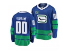 Men's Adidas Vancouver Canucks3rd Blue Any Name Any Number Stitched Custom Hockey Jersey