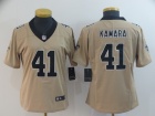 Woman New Orleans Saints #41 Alvin Kamara Gold Inverted Legend Limited Jersey