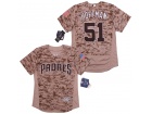 San Diego Padres #51 Trevor Hoffman Camo Flexbase Baseball Jersey