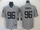 Oakland Raiders #96 Clelin Ferrell Gray Inverted Vapor Untouchable Limited Jersey