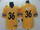 Pittsburgh Steelers #36 Jerome Bettis Yellow Inverted Legend Limited Jersey